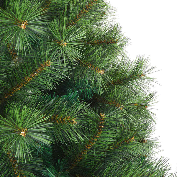 vidaXL Artificial Christmas Tree with 300 LEDs Green 180 cm PE and PVC