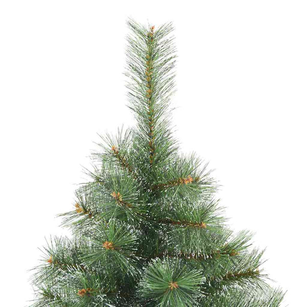 vidaXL Artificial Christmas Tree with 300 LEDs Green 210 cm PE and PVC