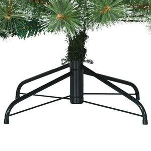 vidaXL Artificial Christmas Tree with 300 LEDs Green 210 cm PE and PVC