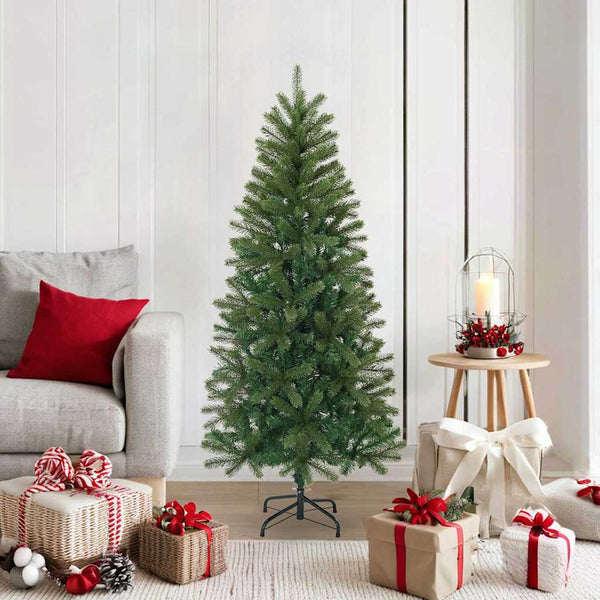 vidaXL Artificial Christmas Tree Green 150 cm PVC, PE and Steel