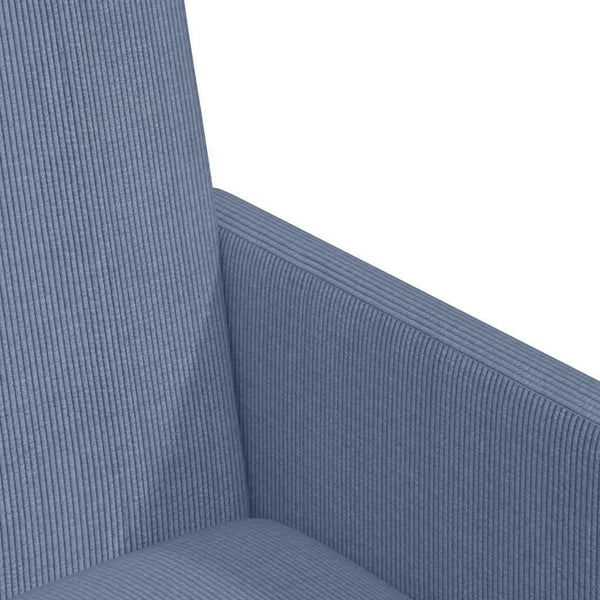Esszimmerstühle mit Rollen, 2er Set, Blau