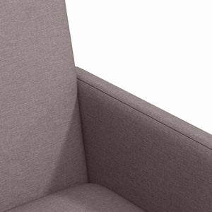 Esszimmerstühle mit Rollen, 2er-Set Taupe