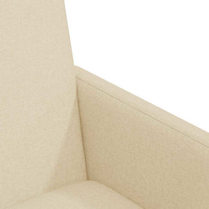 Esszimmerstühle Creme mit Rollen, 2er-Set