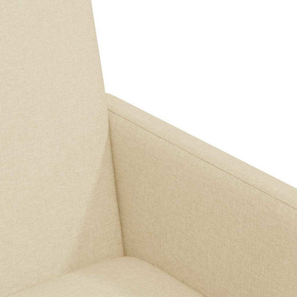 Esszimmerstühle Creme mit Rollen, 2er-Set