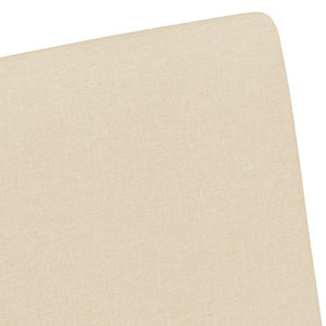 Esszimmerstühle Creme mit Rollen, 2er-Set
