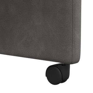 Esszimmerstühle mit Rollen, 2er-Set, Schwarz