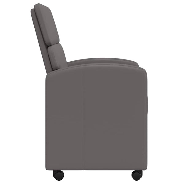 Esszimmerstühle Grau mit Rollen, 2er Set