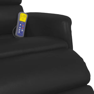 vidaXL Massage Recliner Black 71 x 98 x 106 cm Faux Leather