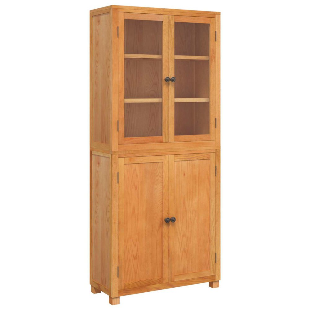 vidaXL Storage Cabinet Set 2 pcs Natural Engineered Wood and Oak
