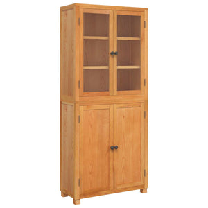 vidaXL Storage Cabinet Set 2 pcs Natural Engineered Wood and Oak