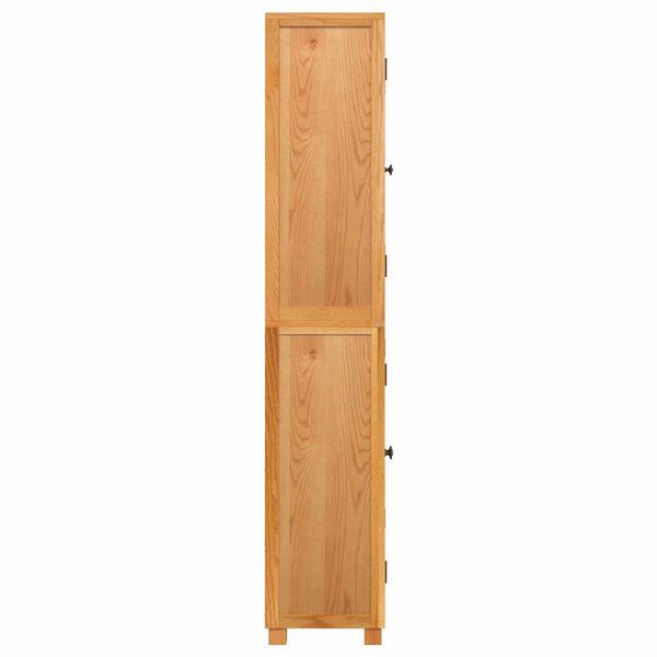 vidaXL Storage Cabinet Set 2 pcs Natural Engineered Wood and Oak