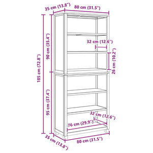 vidaXL Storage Cabinet Set with Storage Brown Engineered Wood