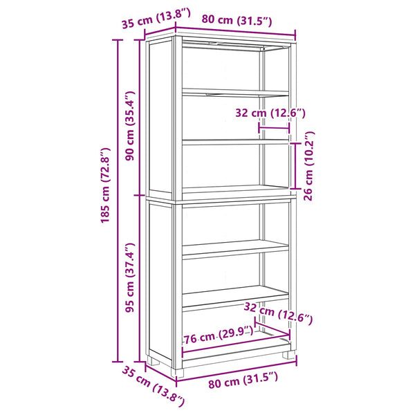 vidaXL Storage Cabinet Set with Storage Brown Engineered Wood