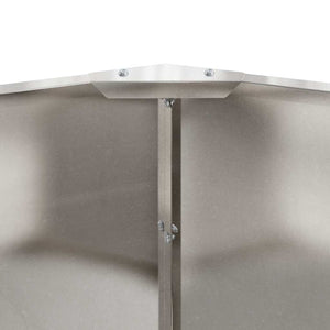 vidaXL Planter Silver 90 x 90 x 35 cm Stainless Steel