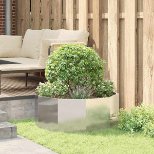 vidaXL Planter Silver 90 x 90 x 35 cm Stainless Steel