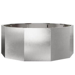 vidaXL Planter Silver 90 x 90 x 35 cm Stainless Steel