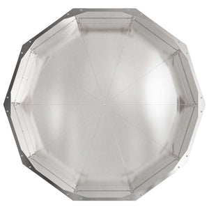 vidaXL Planter Silver 90 x 90 x 35 cm Stainless Steel
