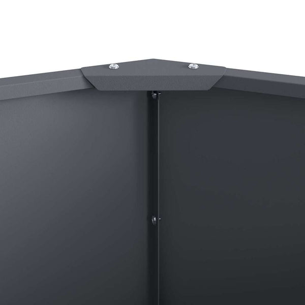 vidaXL Planter Anthracite 60 x 60 x 35 cm Steel