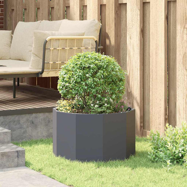 vidaXL Planter Anthracite 60 x 60 x 35 cm Steel