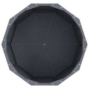 vidaXL Planter Anthracite 60 x 60 x 35 cm Steel