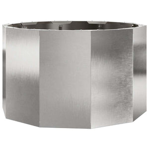 vidaXL Planter Silver 60 x 60 x 35 cm Stainless Steel