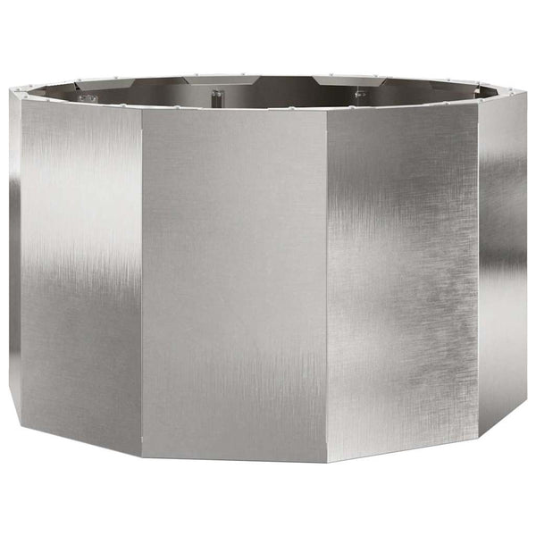 vidaXL Planter Silver 60 x 60 x 35 cm Stainless Steel