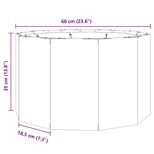vidaXL Planter Silver 60 x 60 x 35 cm Stainless Steel