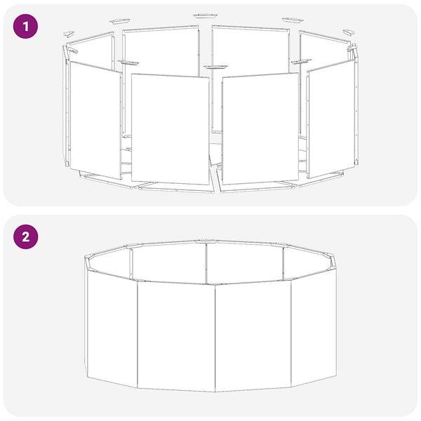 vidaXL Planter Anthracite 120 x 120 x 50 cm Steel