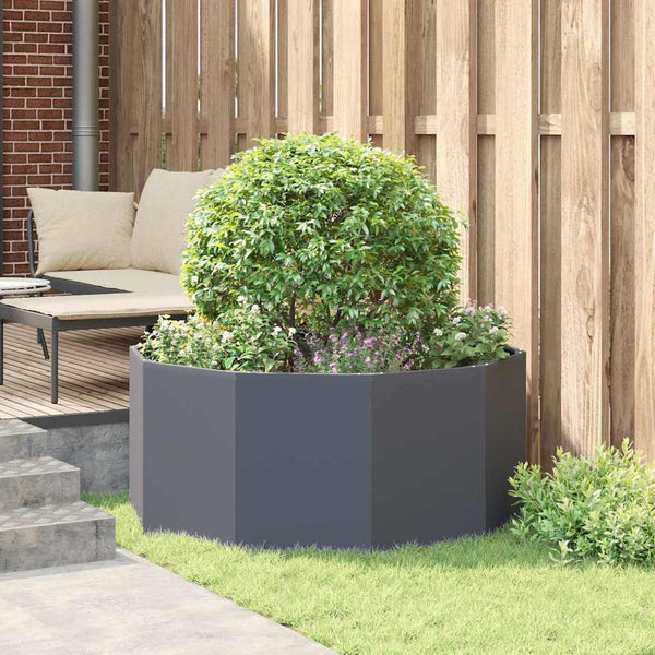 vidaXL Planter Anthracite 120 x 120 x 50 cm Steel