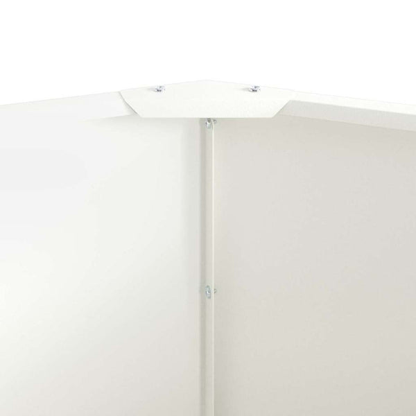 vidaXL Planter White 90 x 90 x 50 cm Steel