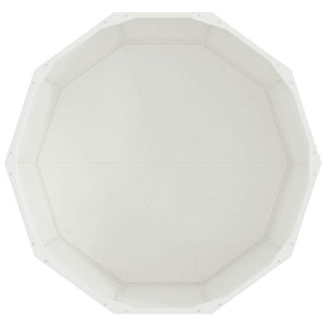 vidaXL Planter White 90 x 90 x 50 cm Steel