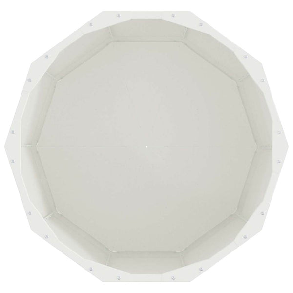 vidaXL Planter White 60 x 60 x 50 cm Steel