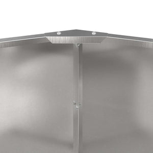 vidaXL Planter Silver 60 x 60 x 50 cm Stainless Steel