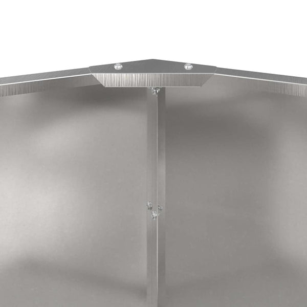 vidaXL Planter Silver 60 x 60 x 50 cm Stainless Steel