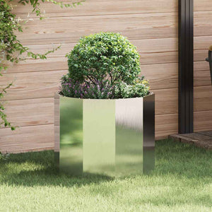 vidaXL Planter Silver 60 x 60 x 50 cm Stainless Steel