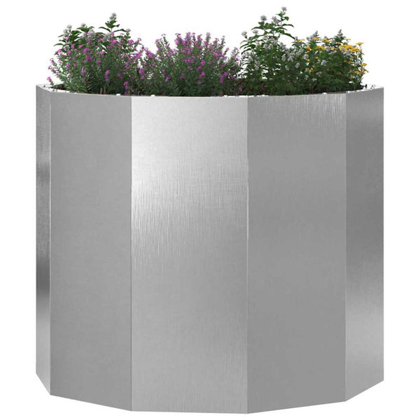 vidaXL Planter Silver 60 x 60 x 50 cm Stainless Steel
