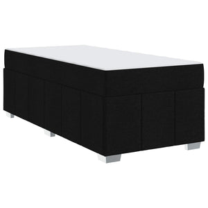vidaXL Bed Frame with Mattress Black 90 x 190 cm Fabric