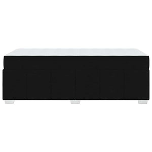 vidaXL Bed Frame with Mattress Black 90 x 190 cm Fabric