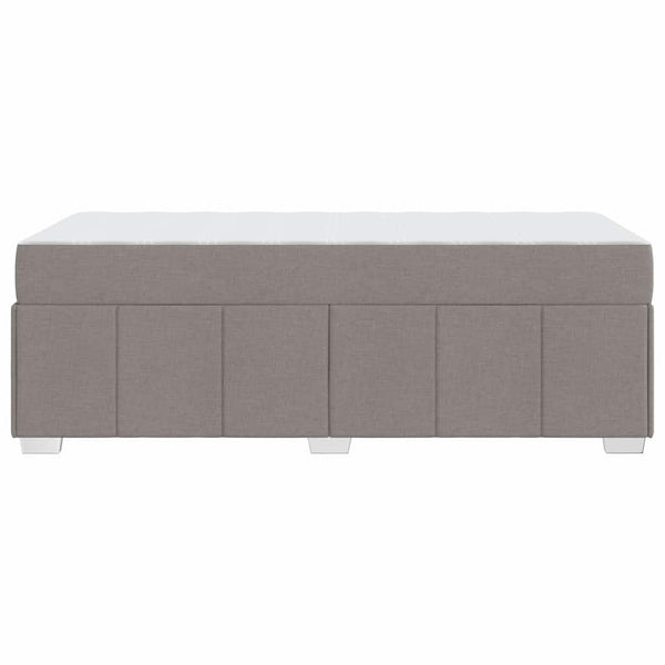 vidaXL Bed Frame with Mattress Taupe 90 x 190 cm Fabric