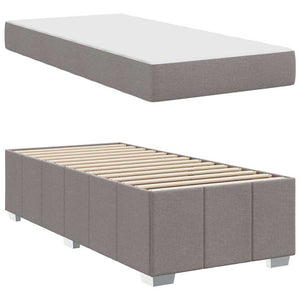Bettrahmen mit Matratze Taupe 90x200 cm