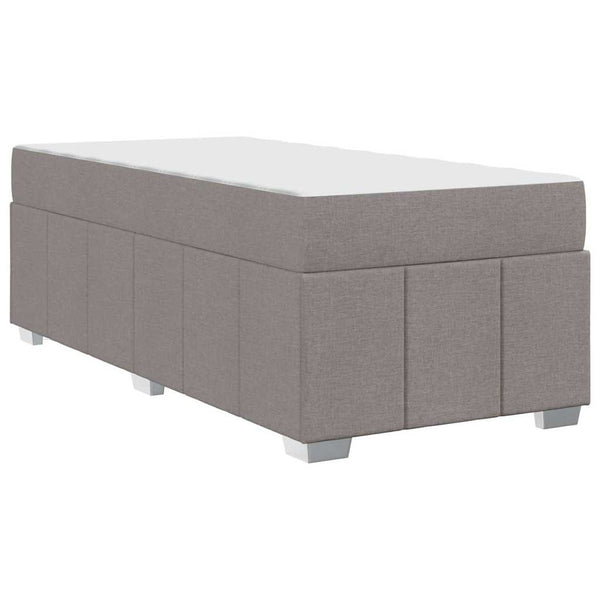 Bettrahmen mit Matratze Taupe 90x200 cm