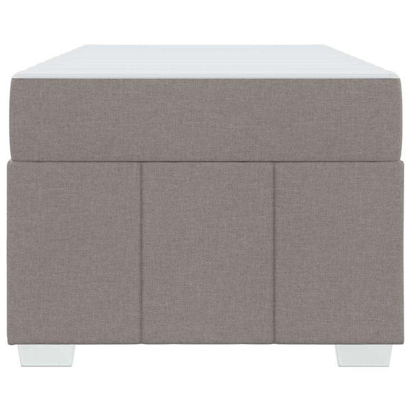 Bettrahmen mit Matratze Taupe 90x200 cm