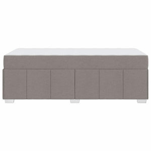 Bettrahmen mit Matratze Taupe 90x200 cm