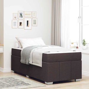 Bettrahmen mit Matratze Dunkelbraun 120x190 cm