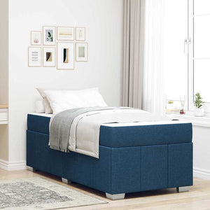 Bettrahmen mit Matratze Blau 120x190 cm