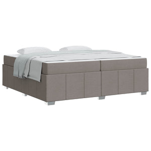 Bettrahmen mit Matratze Taupe 200x200 cm