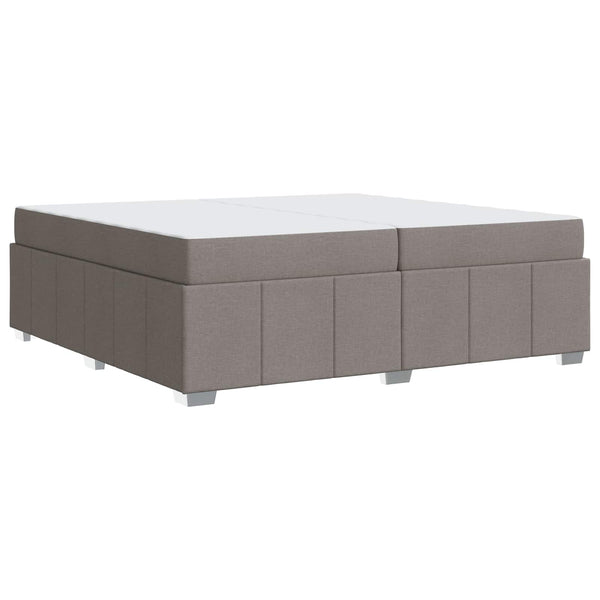 Bettrahmen mit Matratze Taupe 200x200 cm