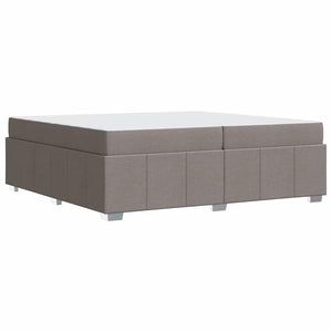 Bettrahmen mit Matratze Taupe 200x200 cm