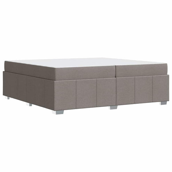 Bettrahmen mit Matratze Taupe 200x200 cm