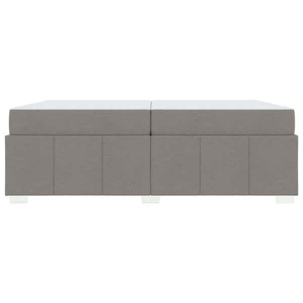 Bettrahmen mit Matratze Taupe 200x200 cm